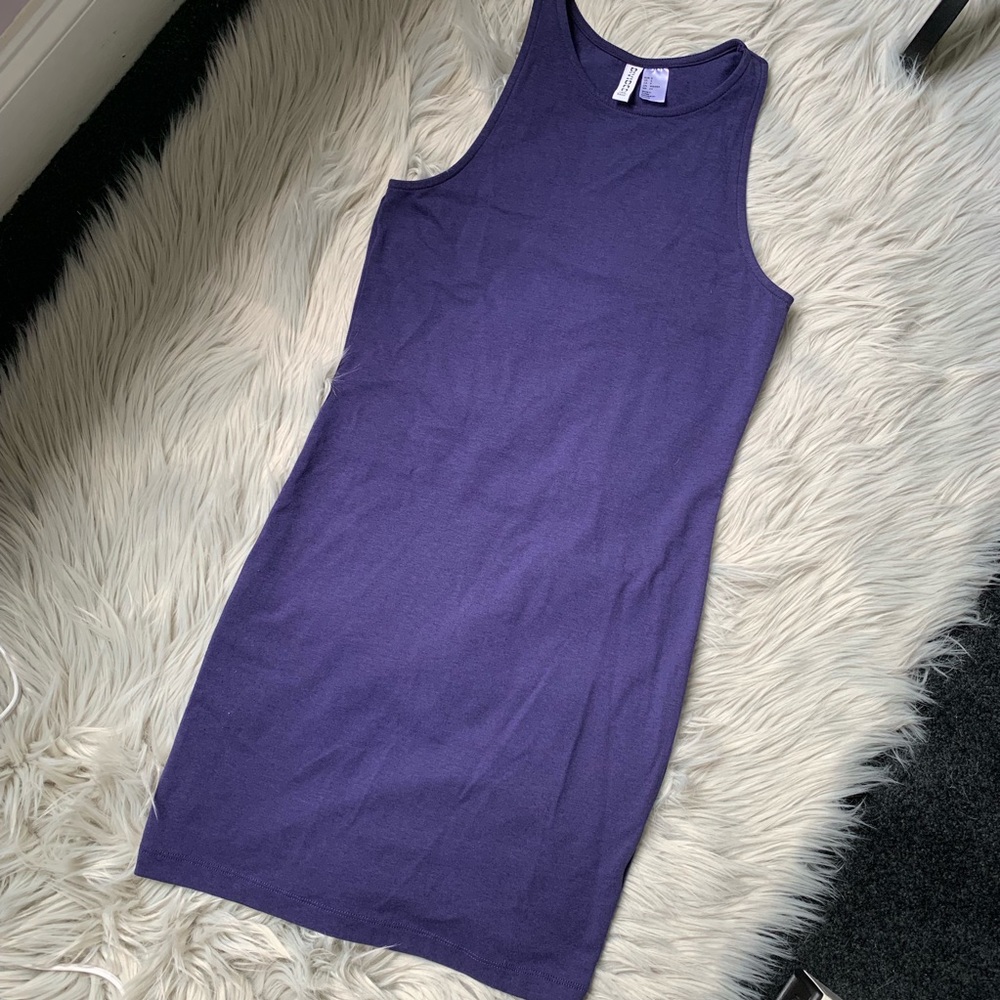 H&M Basics Racerback Dress Purple Size Small